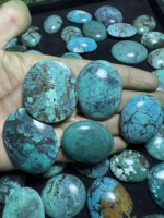 Pierres précieuses en turquoise Tibbati naturelle de qualité supérieure AAA+ 100 %, taille personnalisée, pierres brutes pour la fabrication de bijoux