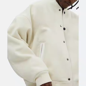 Nouvelle Arrivée 2025 – Blouson Hip-Hop Homme Tendance Style Baseball Japonais en Cuir de Daim Col Montant Coupe Ample Tailles XL à 5XL - Product Image 3