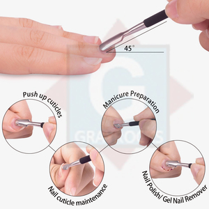 Pince à cuticules noire réutilisable en acier inoxydable pour enlever les cuticules Outils de pédicure - Product Image 4