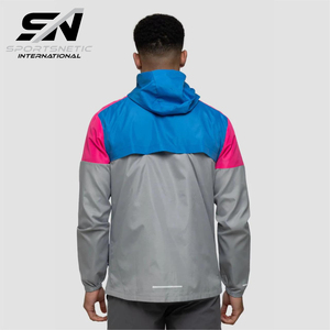 Chaqueta Cortavientos y Pantalones Cortos Deportivos SI-126 para Hombre, 100% Nailon, Impermeable, Cortavientos, Cierre con Cordón, Largo Completo, Casual - Product Image 2