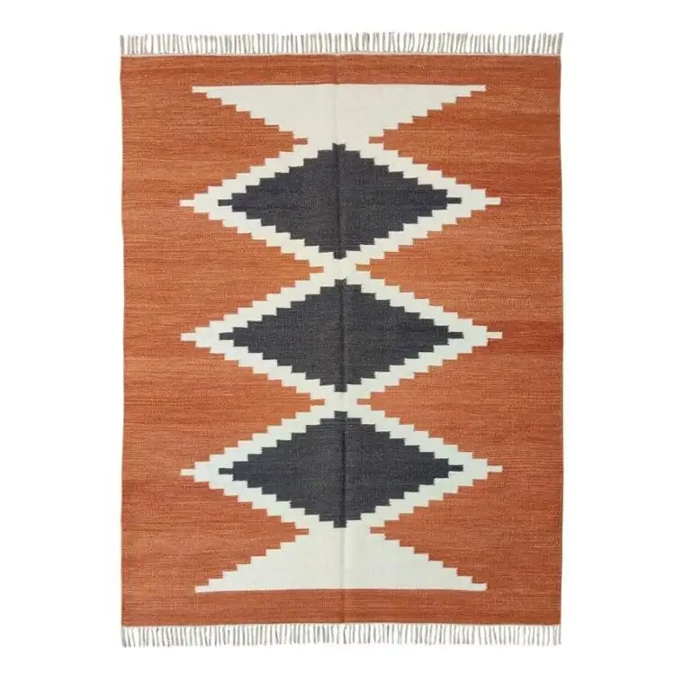 Tappeto per la casa intrecciato a mano in cotone 100% di qualità Premium ricamato intrecciato a mano tappeto da soggiorno in vendita