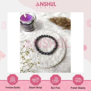 Eye Catching Design High Quality Made in India Handcrafted Hematite Faceted Beads <b>Bracelets</b> for Anniversary and Engagement Gift - Product Image 4