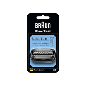 Cabezal de Repuesto para Afeitadora Eléctrica Braun Serie 5, Cabezal Compatible de Fácil Instalación para Afeitadoras Serie 5/6 de Nueva Generación, 53B, Negro - Product Image 5