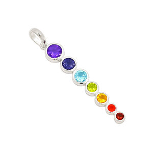 Colgante de Chakra curativo de Plata de Ley 925, joyería a la venta al mejor precio - Product Image 3