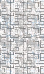 พรมทอแจ็คการ์ดทันสมัยทำด้วยเครื่องจักรจากโพลีโพรพิลีนแบบตุรกี คุณภาพสูง ทนต่อคราบสกปรก ขนสั้น ลายแบบนามธรรม - Product Image 4