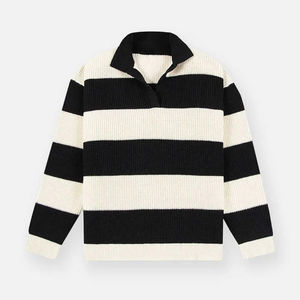 เสื้อสเวตเตอร์ผู้ชาย แขนยาว ผ้าคอตตอน 100% ระบายอากาศดี สีสันตามเทรนด์  โลโก้แฟชั่น ดีไซน์ใหม่ ถักทออย่างดี - Product Image 1