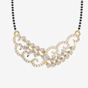 Mangalsutra Cultural Coleccionable para Mujer con Diamante Moissanita y Joyería de Plata Esterlina - Product Image 1