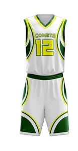Uniforme de Baloncesto Transpirable de Alta Calidad, Diseños y Colores Personalizados, 100% Poliéster, Sin Mangas, Servicio OEM al por Mayor - Product Image 5