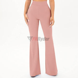 Último diseño personalizado de alta calidad pantalones acampanados ropa Slim Fit pantalones para la venta OEM mujeres pantalones al por mayor tasa transpirable - Product Image 6