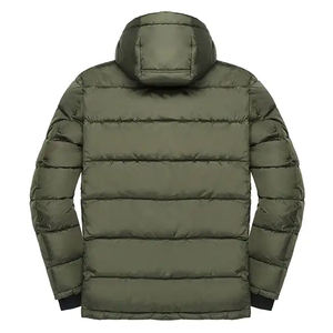 Veste bouffante à capuche résistante à l'eau à manches longues et à fermeture éclair complète - Product Image 3