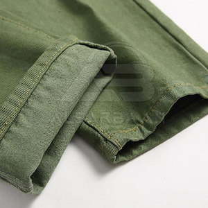 กางเกงยีนส์ผู้ชายแบบดิสเทรส แบรนด์ส่วนตัว สำหรับขาย กางเกงยีนส์ผู้ชายแบบดิสเทรสสีตามสั่ง พร้อมกระเป๋าหลายช่อง - Product Image 5