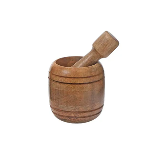 Mortero y Maja de madera de alta calidad al por mayor, pulido liso, hecho a mano, personalizado, superventas - Product Image 2