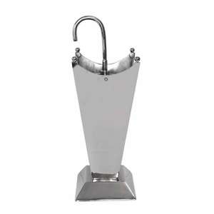 ที่วางร่มโลหะ ดีไซน์รูปทรงร่ม สำหรับตกแต่งบ้าน วางโชว์บนพื้น ขัดเงา - Product Image 1