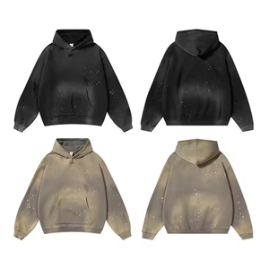 Custom Embroidered Hoodie Blank <b>Thick</b> <b>Fleece</b> Heavy Weight Oversized Hoodies Custom Print Logo Men's Hoodies & Sweatshirts - Product Image 4