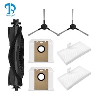 Kit de brosse latérale principale, filtre HEPA et sac à poussière pour aspirateur robot Teendow D10S / D10S MAX - Pièces de rechange et accessoires