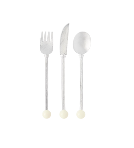 Juego de cubiertos con acabado dorado y mango redondo de diseñador, vajilla elegante para comedor festivo, fiesta de banquete de Hotel y necesidades de regalo - Product Image 3