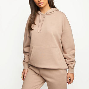 Sweat-shirt à capuche décontracté pour femme, haut court et surdimensionné - Product Image 2