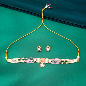 Phụ Nữ Của Cổ Điển Hòa Bình Thiết Kế Mạ Vàng Brass/Hợp Kim Đồng Choker Vòng Cổ Pha Lê Rhinestone Có Thể Điều Chỉnh Chiều Dài Cho Engagement - Product Image 4