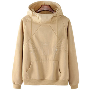 2024 Custom Made Men's Pullover <b>Hoodies</b> Casual Winter Wear Solid Color Fleece with Printed Pattern Hooded Collar Online Sale - Product Image 1