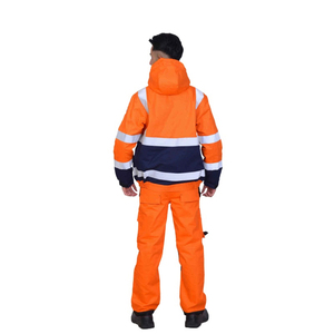 Sweat-shirts de sécurité haute visibilité, classe 2 ANSI, imperméables, en coton épais, réfléchissants, logo personnalisé, Kosmo Exports - Product Image 5