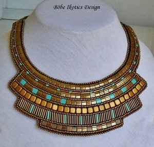 สร้อยคอปักที่ได้รับแรงบันดาลใจจากชนเผ่าทำด้วยมือ - Product Image 3