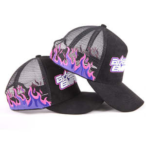 Gorras de camionero con parche bordado de animales personalizados, de 5 paneles Gorras, sombreros deportivos de malla, tela Softshell, juego elevado para playa al aire libre - Product Image 4