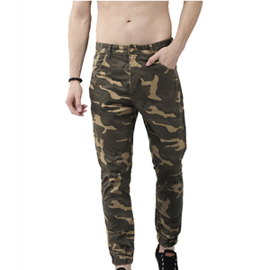 2022 hommes Sport taille haute Cargo pantalon réfléchissant poches de piste léger Nylon tissu foncé lavage décontracté élastique taille - Product Image 1
