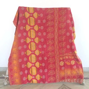 Manta de Algodón Kantha 100% Orgánica Vintage, 55*85 Pulgadas, Hecha a Mano, Moderna, Diseño Sólido, para Festivales, Suave - Product Image 6