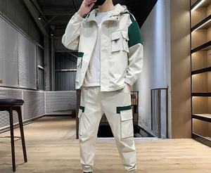 ชุดวอร์มผ้าไนลอนโพลีเอสเตอร์ใส่ได้ทั้งชายและหญิงชุดวิ่งแนวสตรีทแบบเรียงซ้อนกันทำจากไนลอนไซส์พิเศษโลโก้ออกแบบได้ตามต้องการ - Product Image 4