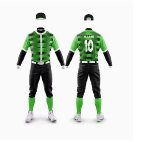 Camiseta de Equipo Masculina Bordada, Uniforme de Softbol, Tela Ligera, Ropa Deportiva, Uniforme de Béisbol, Uniforme de Béisbol Personalizado Premium RRI-BU-04 - Product Image 2