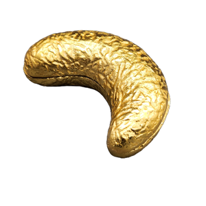 Bol de service contemporain élégant en forme de noix de cajou Boîte de table aux amandes et noix de cajou Bol durable à l'accent royal - Product Image 4