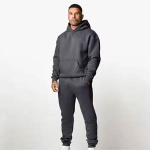 Venta al por mayor personalizado 100% algodón hombres Zip-Up chándal nuevo diseño sólido invierno Jogging gimnasio entrenamiento impreso chándal - Product Image 3