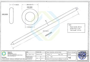 Mango de percusor con anillo liso, tratamiento Arthopadic - Product Image 6