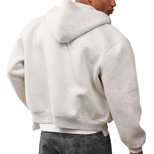 Custom <b>Hoodie</b> Unisex 100% Cotton Oversized Pullover <b>Zip</b> <b>Up</b> Streetwear <b>Graphic</b> Vintage <b>Hoodie</b> Set for Men and Women - Product Image 3