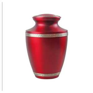 Urna de cremación de aluminio de diseño personalizado, urna de ceniza funeraria hecha a mano, calidad de exportación conmemorativa única - Product Image 3