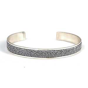 กำไลข้อมือลายฉลุ 5 แถว ทำด้วยมือจากเงินแท้ 925 ชุบโรเดียม ประดับเพชร ทอง 14K 18K ทองคำขาว ทองชมพู ของขวัญทางศาสนาที่สมบูรณ์แบบ - Product Image 2