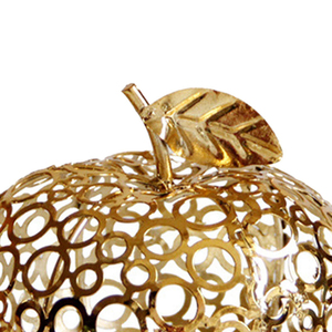 Soporte de luz de té de metal con recubrimiento de polvo dorado en forma de fruta perfecto para decoración de bodas elegante y uso de T-Light para eventos - Product Image 4