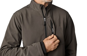 Wholesale Men Waterproof Mens Outdoor Sportwear Waterproof Softshell <b>Jacket</b> <b>Fleece</b> with Detachable Hood - Product Image 2