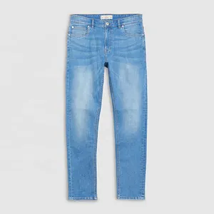 Jeans slim haute skinny pour hommes, pantalons en denim à bas prix et en denim respirant de haute qualité, nouveau design personnalisé à la mode - Product Image 1