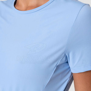 Top corto de alta calidad para mujer, camisetas de algodón duradero transpirable para mujer, Camiseta corta para verano - Product Image 3