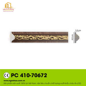 Moldura de Pared de PS Impermeable al por Mayor con Acabado de Grano de Madera |   Moldura Decorativa de Poliestireno para Decoración del Hogar - Product Image 6