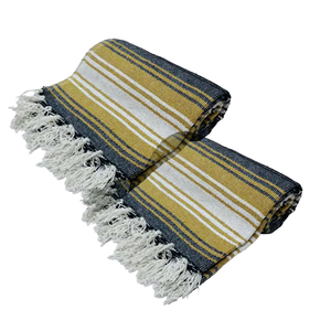 Manta de lana falsa de mostaza de diseño personalizado de alta calidad disponible a precio mayorista - Product Image 4