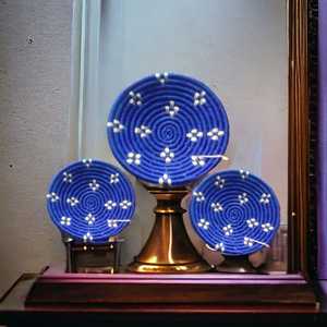 Cesta de mimbre tejida a mano de calidad superior, cesta de decoración de pared de hierba Sabai Natural, cesta de pared de mimbre elegante - Product Image 3