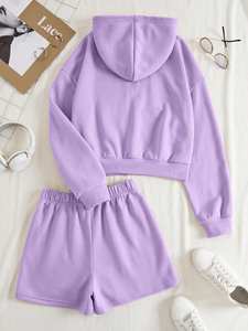 ชุดวอร์มสั้นสำหรับผู้หญิงชุดวิ่งโลโก้ตามสั่ง - Product Image 6