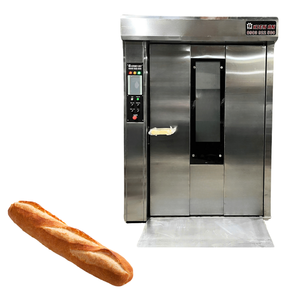 Horno rotativo de 24 bandejas de alta productividad con carrito Altuntop Pe y palé de madera 30Kw/H Fabricante de horno de pizza comercial a gas - Product Image 1