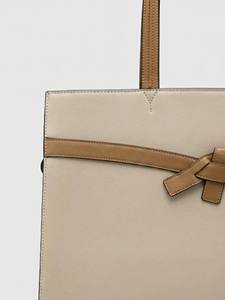 Sac fourre-tout vintage en cuir beige pour femme, grand sac à bandoulière, sac de travail, sacoche, sac à main pour ordinateur portable, sac de bureau professionnel, sac de transport - Product Image 3