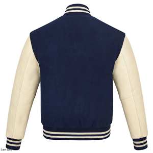 Personalizado nuevos hombres básicos de cuero carta hombre béisbol Varsity chaqueta bombardero prendas de vestir béisbol Letterman Varisty chaqueta - Product Image 4