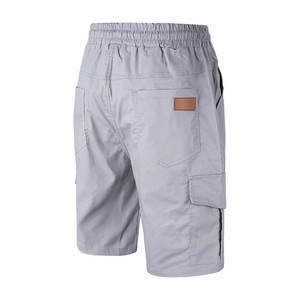 Shorts cargo pour hommes en toile 100% coton de haute qualité, décontractés, avec cordon de serrage, séchage rapide, service OEM personnalisable, vente en gros - Product Image 2