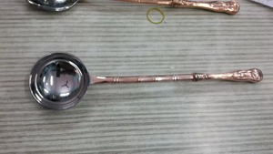 Utensilios de cocina de cobre y acero inoxidable, juego de utensilios Chef Especiales de Grado, espátula, chefs de restaurante, uso de cucharones, cuchara para sopa Wok - Product Image 2