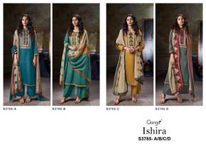 Catálogo de Ropa de Fiesta India y Pakistaní al por Mayor: Salwar Kameez de Algodón Satinado Premium con Estampado y Bordado de Secado Rápido - Product Image 5